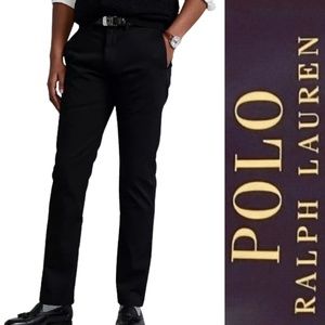 Polo Ralph Lauren Black Classic Cotton Twill Chinos Size 32 x 27